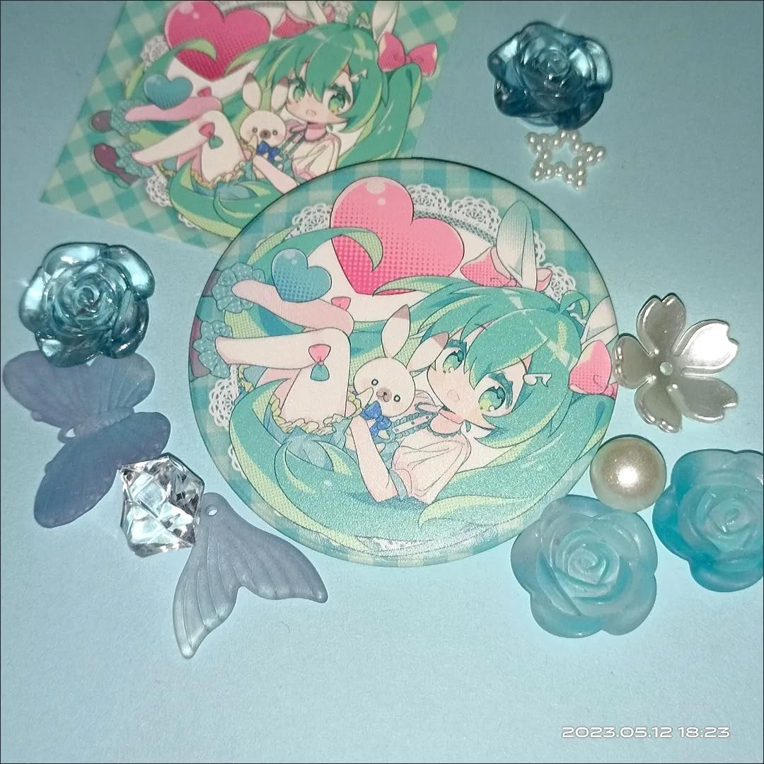ボーカロイド初音ミク先生と少女騒動鏡音レン缶バッジ非売品domco.